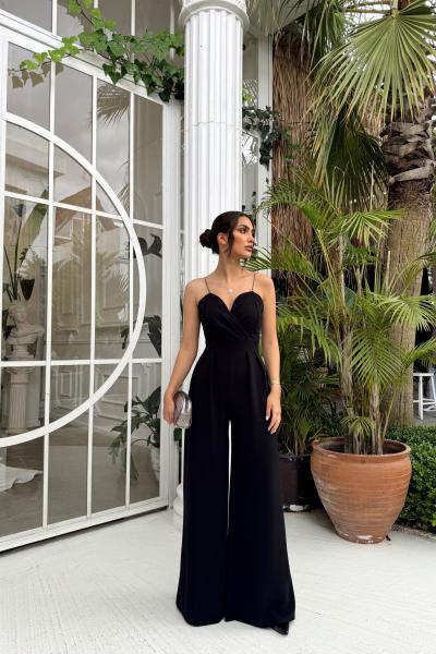 Lilia İp Askı Tulum 582101 G7X D1x Siyah