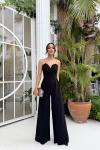 Lilia İp Askı Tulum 582101 G7X D1x Siyah