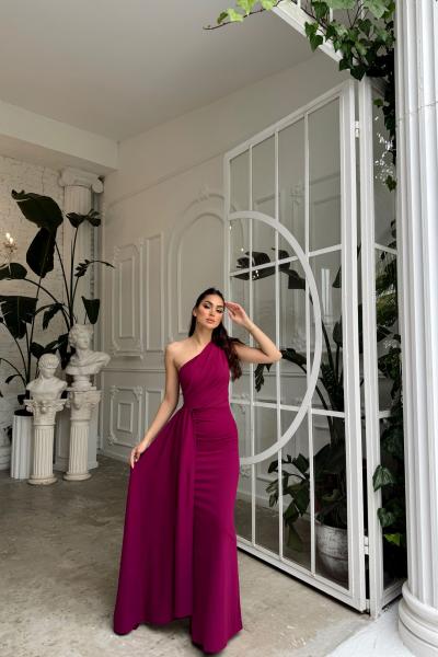 Sedef Kuyruk Detay Abiye 53667 Mürdüm