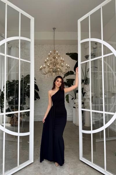 Sedef Kuyruk Detay Abiye 53667 Siyah