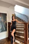 Siete İp Askı Yırtmaçlı Saten Abiye 582177 A13x Siyah