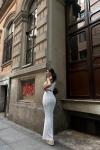 Tango Yırtmaç Detay İkili Takım 015298 Beyaz
