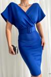 Thila Kemerli Kalem Elbise 581825 C12x Saks Mavisi