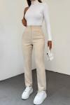 Zara Pantolon 23407 Taş Rengi