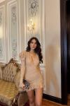 Zodia Prenses Kol Fırfır Etek Mini Elbise 1895 Gold