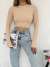 Beli Taşlı Crop 1620 Taş Rengi