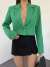 Blazer Crop Ceket 4038 Yeşil