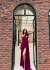 Diva Kuyruklu Yırtmaçlı Abiye 582475 A6x Mürdüm