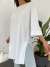 Duble Kol Oversize Tshirt 5615 Beyaz