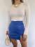 Fitilli Crop Triko Kazak 56962 Beyaz