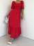 Foxy Puantiye Desen Elbise 2698 E-3 Kırmızı