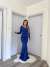 İlay Büzgülü Balık Abiye 581844 A-7 Saks Mavisi