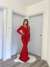İlay Büzgülü Balık Abiye 581844 A-7 Kırmızı