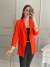 Kol Astar Detay Blazer Ceket Turuncu