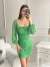 Lalis Minimal Drape Detay Elbise E-2 Yeşil