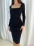 Lara Midi Boy Kalem Elbise 581864 J-4 Siyah