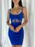 Morses Transparan Detay Mini Elbise 582188 D9x Saks Mavisi