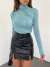 Omuz ve Bel Pile Sandy Bluz 9871 X Mint Yeşili