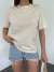 Önü Taş Detay T-shirt 1169 Taş Rengi