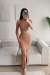 Tango Yırtmaç Detay İkili Takım 015298 Taba