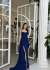 Ariana Gloplu Sim Detay Abiye 583218  Saks Mavisi