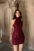 Elysia Tasarım Mini Elbise 583229 Bordo