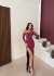 İzora Straplez Taş Detay Tasarım Abiye 583054 Gül