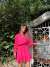 Kavya Bel Lastik Detay Elbise 20015 Pembe