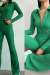 Aden Fermuarlı Hırka Yırtmaçlı Pantolon Takım 40897 Yeşil