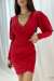 Pera Tasarım Kol Mini Elbise 581957 B-10 Kırmızı