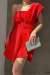Sugar Tek Omuz Kemerli Mini Elbise 582093 Kırmızı